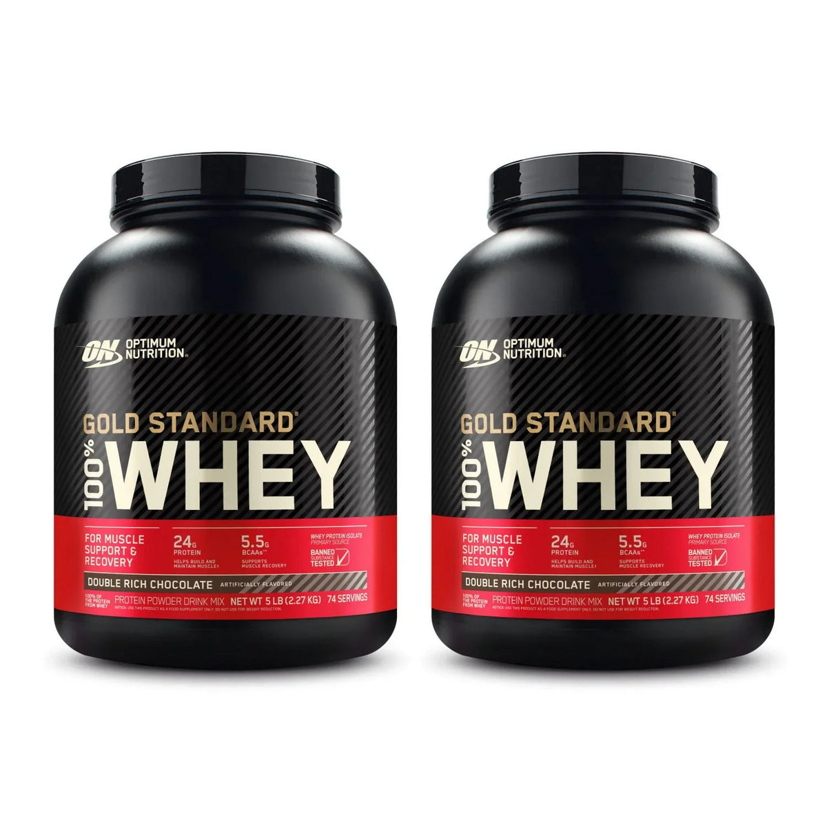 2x GOLD STANDARD 100% WHEY™ Protein (5 lbs)